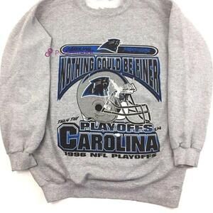 1998 Nfl Carolina Panthers Graphic Ash Color Sweatshirt Elbertfranklin5